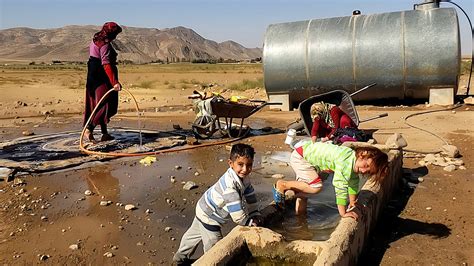 cleaning mud Iran|Nomadic Life in Iran: Washing Carpets & Houses .